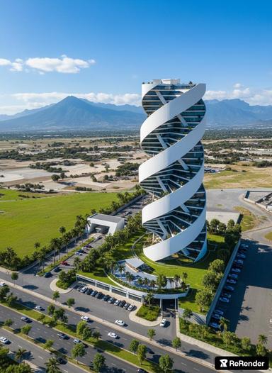 Illustration of Incredibly Green Modern Penthouse Apartments