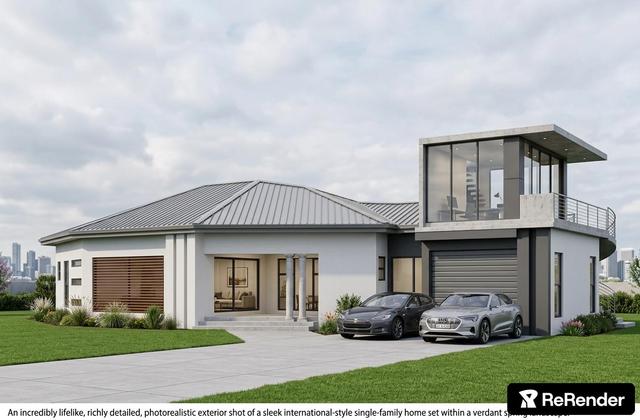 Single Family Home in Sleek International style - ReRender AI