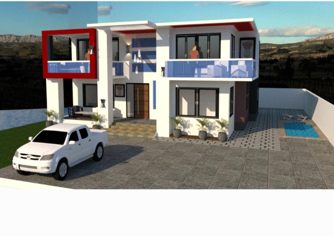 Single Family Home in Sleek International style - ReRender AI