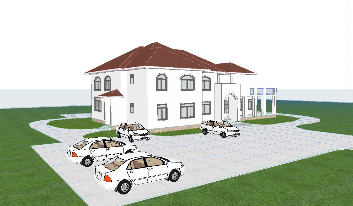 Single Family Home in Sleek International style - ReRender AI